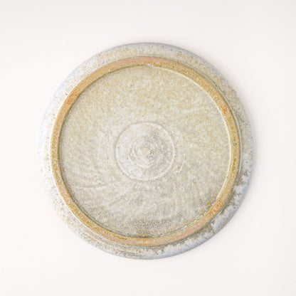 平皿 M(約18.5cm) 艶消し 白釉 D