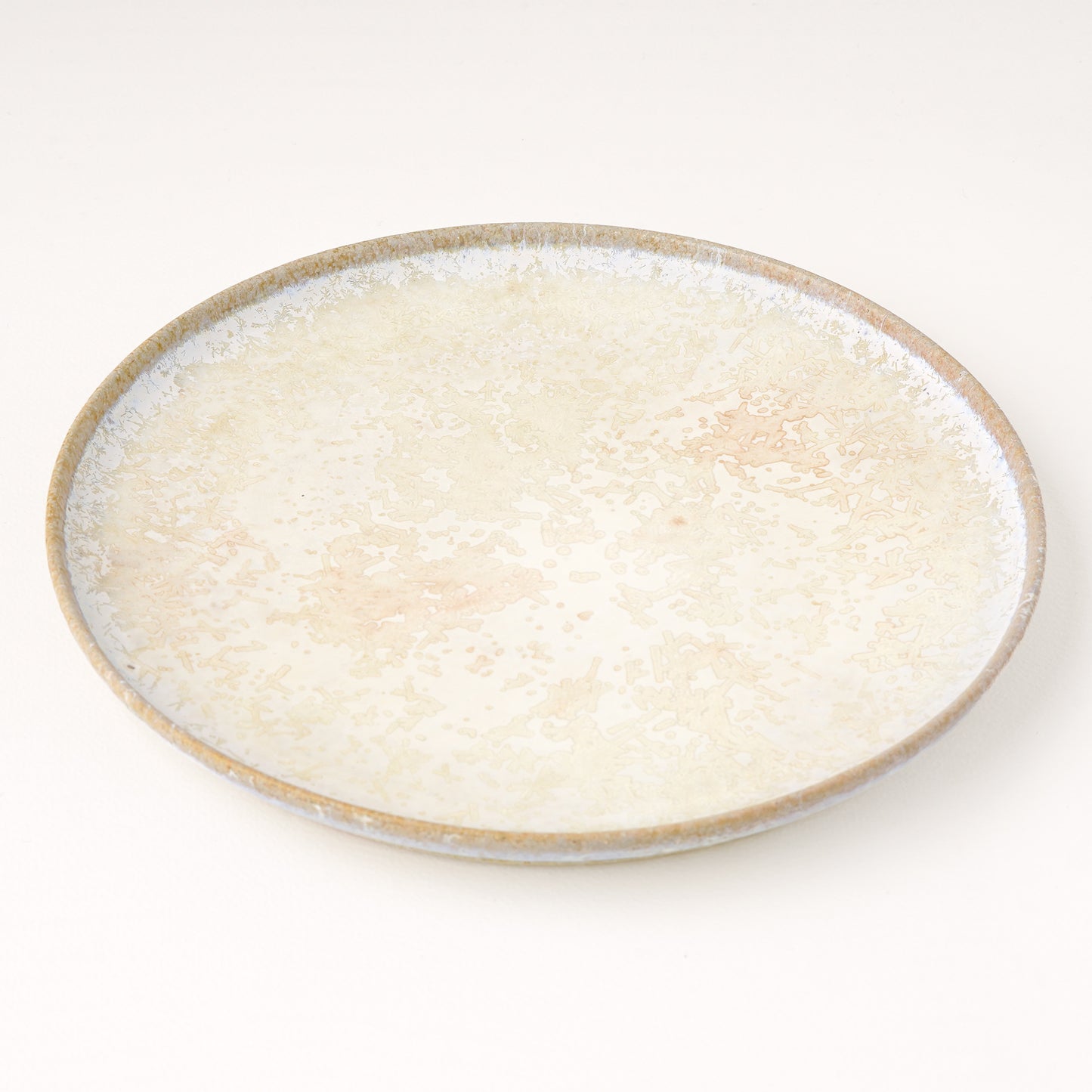 平皿 M(約18.5cm) 艶消し 白釉 E