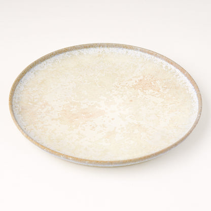 平皿 M(約18.5cm) 艶消し 白釉 E