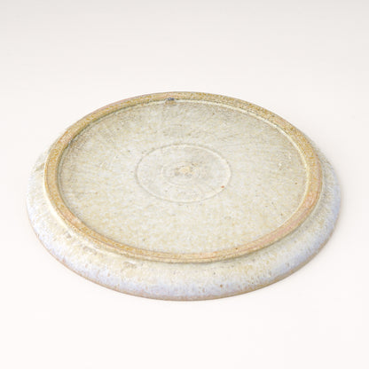 平皿 M(約18.5cm) 艶消し 白釉 E