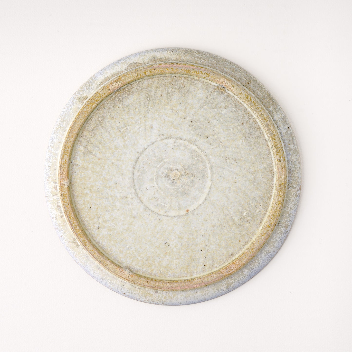 平皿 M(約18.5cm) 艶消し 白釉 E
