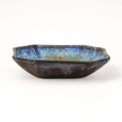 隅切鉢 M(約15.5cm×約15.5cm) 艶消し 緑 A