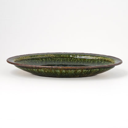 オーバル皿 M(約20cm×約27cm) 織部 B