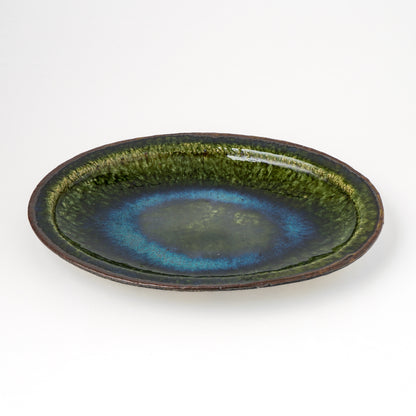 オーバル皿 M(約20cm×約27cm) 織部 C