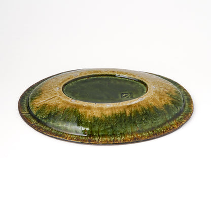 オーバル皿 M(約20cm×約27cm) 織部 C