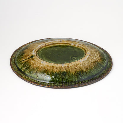 オーバル皿 M(約20cm×約27cm) 織部 D