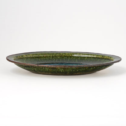 オーバル皿 M(約20cm×約27cm) 織部 F