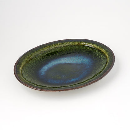 オーバル皿 M(約20cm×約27cm) 織部 F