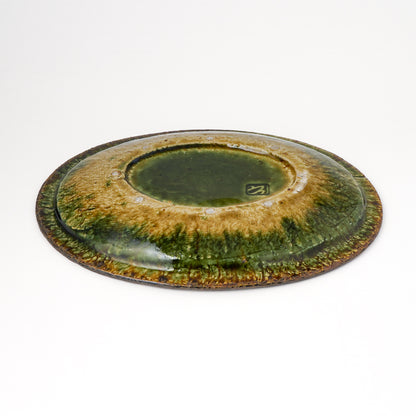オーバル皿 M(約20cm×約27cm) 織部 F