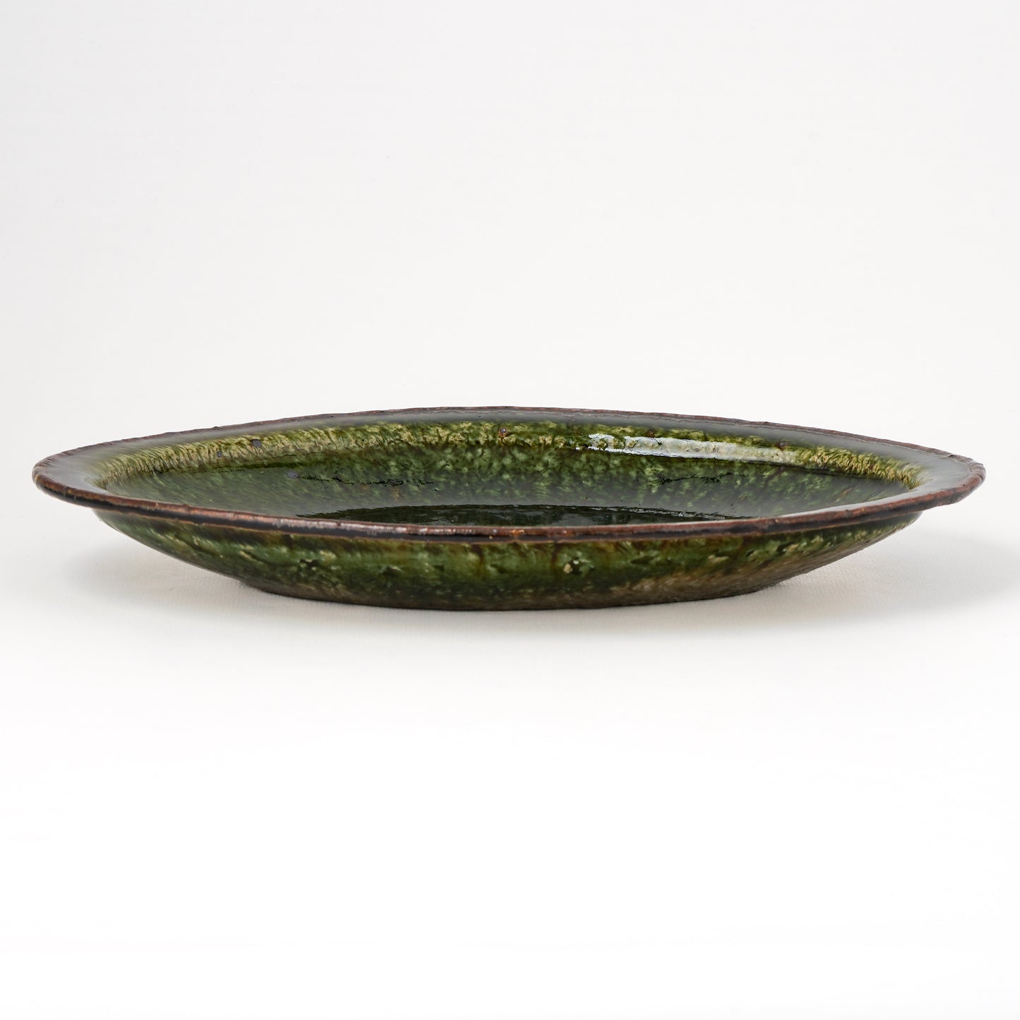 オーバル皿 M(約20cm×約27cm) 織部 G