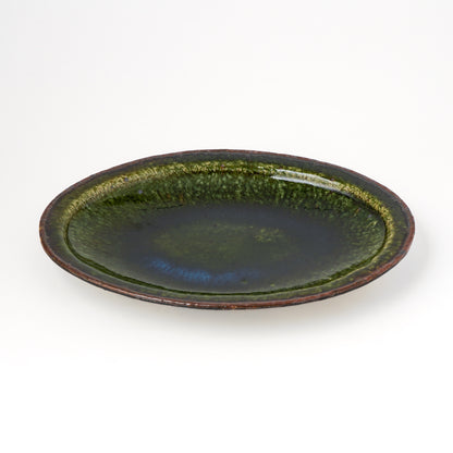 オーバル皿 M(約20cm×約27cm) 織部 G