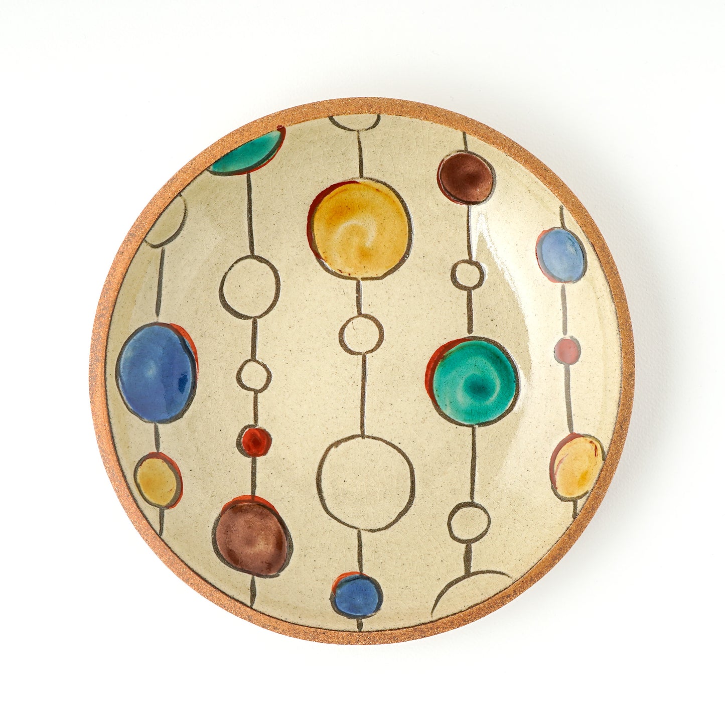 チャンプルー皿 小(約18cm) 赤絵 S