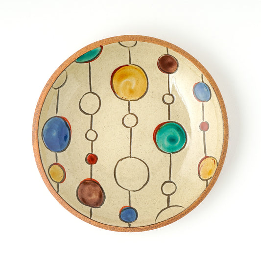 チャンプルー皿 小(約18cm) 赤絵 S