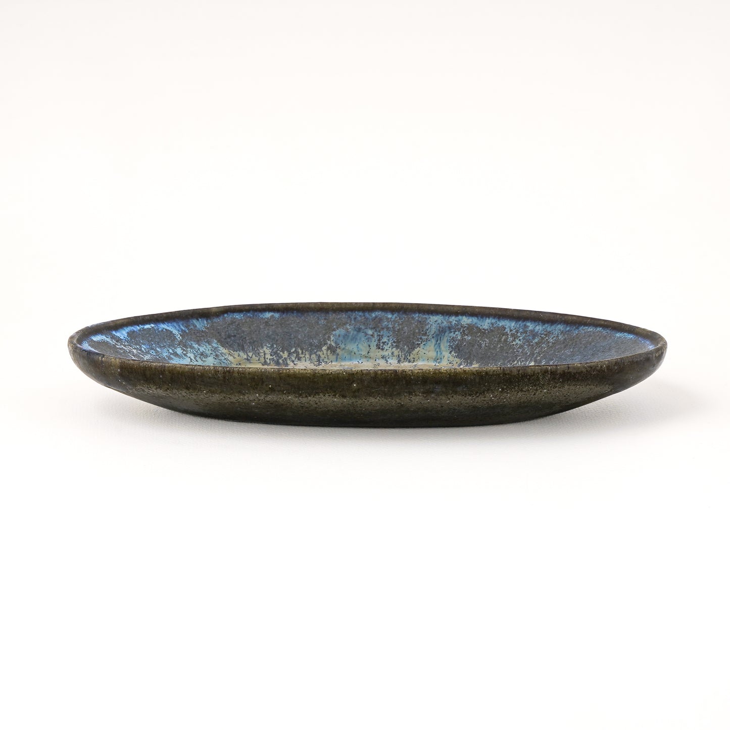 オーバル S(約21.5cm×約14cm) 艶消し 青 C
