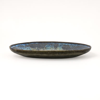 オーバル S(約21.5cm×約14cm) 艶消し 青 C