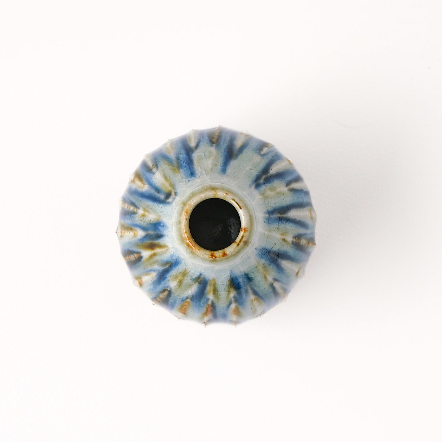 花器(一輪挿し) 約10.5cm 錆青